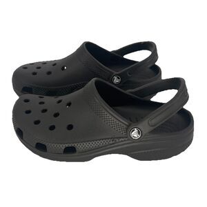 Crocs Unisex-Adult Classic Clogs Black US Men's 7 Women's 9 Comfort Work Casual